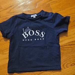 Hugo Boss Navy Short-Sleeve 'Little BOSS' Tee